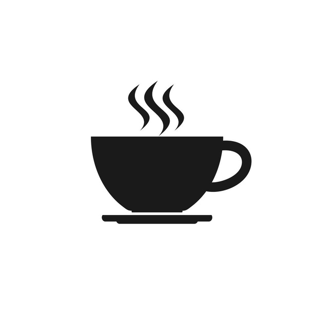 Šálek kávy. Ikona šálku. Kafe ikona izolované na bílém pozadí - Vektor, obrázek