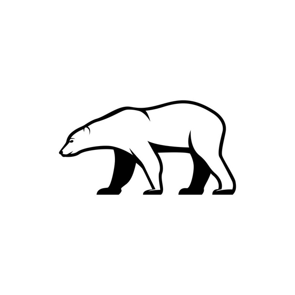 icono de oso vintage, emblema y etiqueta. Silueta de oso
 - Vector, imagen