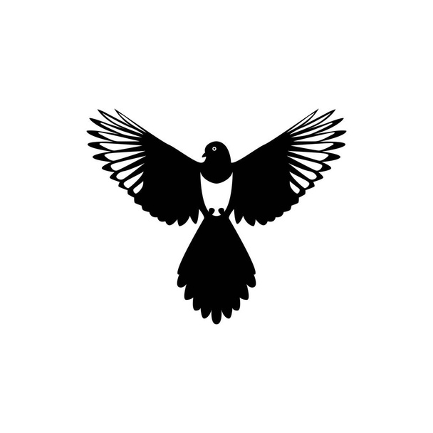 urraca pájaro logo vector icono ilustración - Vector, imagen