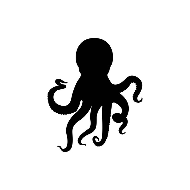 Logo Octopus. Polpo isolato su sfondo bianco - Vettoriali, immagini