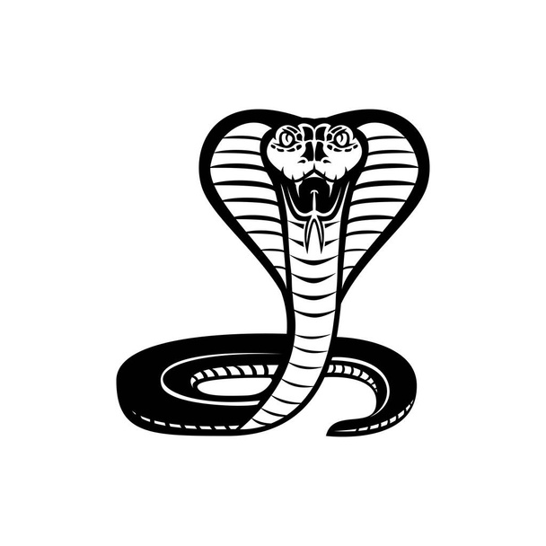 король кобра Спортивна змія талісман Векторна ілюмінація
 - Вектор, зображення