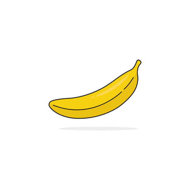 ikona banana, wektor banana ikona, ikona na białym tle płaskie banana - Wektor, obraz