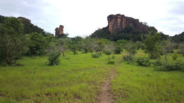 Scenery around arch of kamandjan in Siby Mali, Africa - Fotó, kép