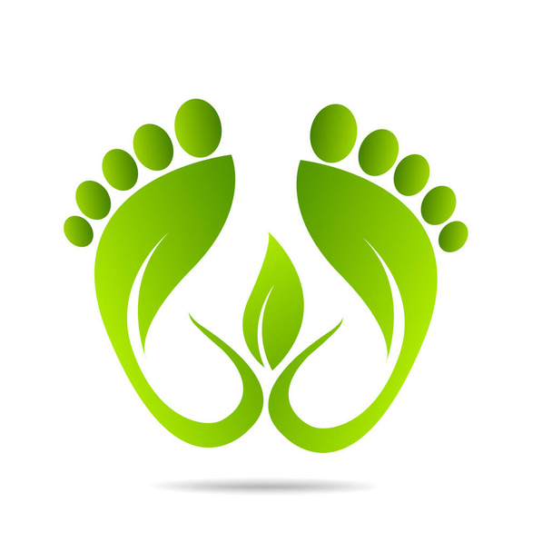 CO2 footprint concept sign icon vector illustration  - Vector, Image