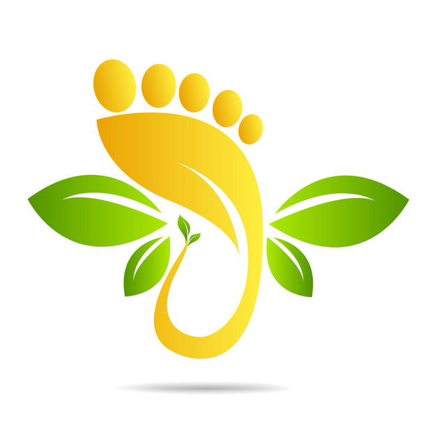CO2 footprint concept sign icon vector illustration  - ベクター画像