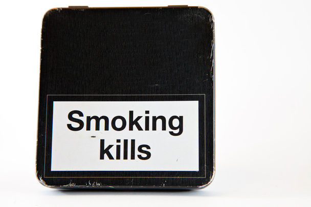 προειδοποιητικό σήμα, το κάπνισμα σκοτώνει - Φωτογραφία, εικόνα