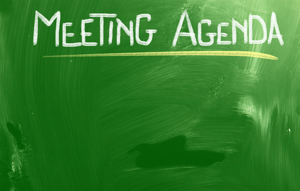 Meeting Agenda Concept - Photo, Image