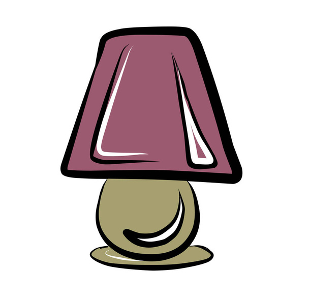 Table lamp. Floor lamp. Chandelier. Vector picture drawn by hand from a set about home life and comfort. There are many household items and furniture. Doodle style. Set of isolated drawings. - Διάνυσμα, εικόνα