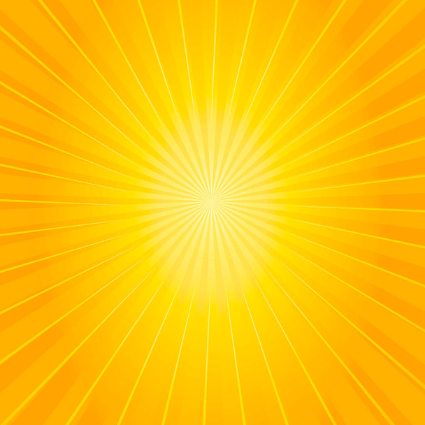 Panoráma háttér elvont napsugarak körül - Vektor, kép