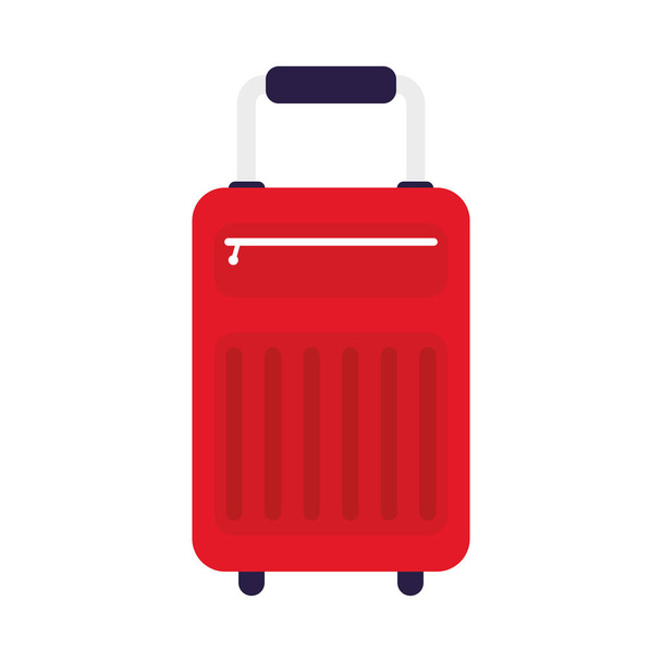 suitcase travel bag isolated icon - Vector, Image