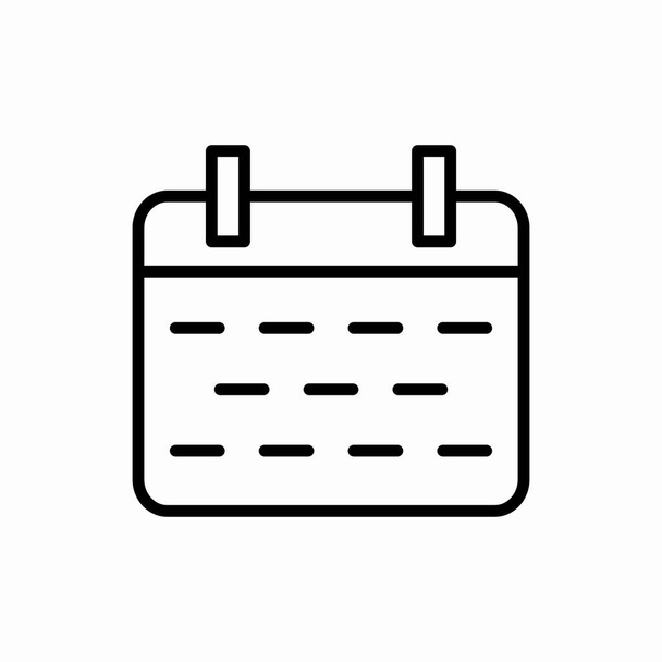 Outline calendar icon.Calendar vector illustration. Symbol for web and mobile - Vector, Image