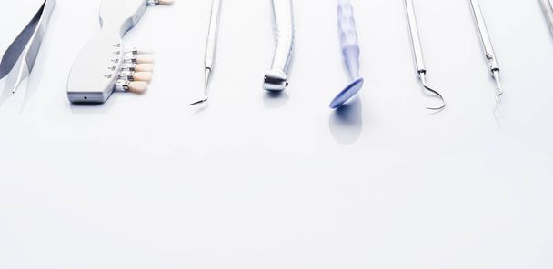 dental tools with copy space - Фото, изображение