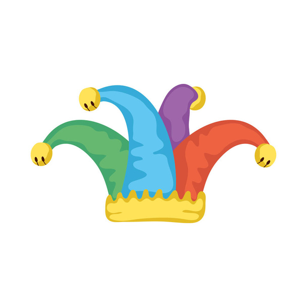 jester hat fools day accessory - Vector, Image