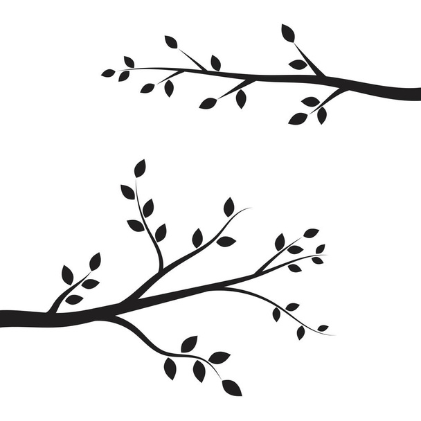 tree branch vector ilustration design template - Vector, Image
