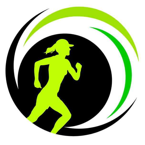 running sport graphic in vector quality - Vector, Image