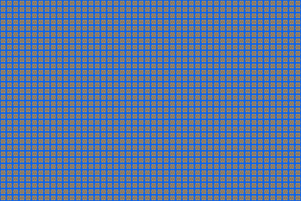 Patrón inconsútil de trama geométrica azul y oro, fondo abstracto
. - Foto, Imagen