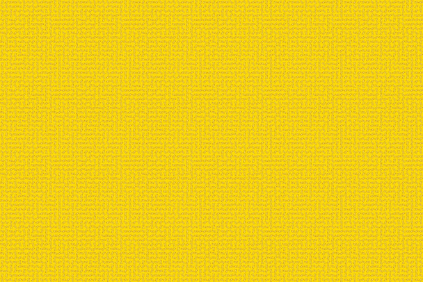 Patrón sin costuras con elementos dorados, rizos y adornos sobre un fondo amarillo. Raster estilo oriental arabescos
. - Foto, imagen