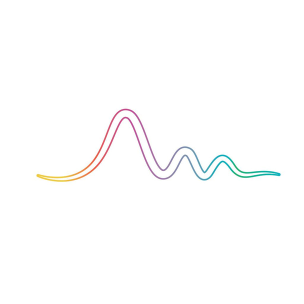 Шаблон векторной иллюстрации звуковых волн - Вектор,изображение