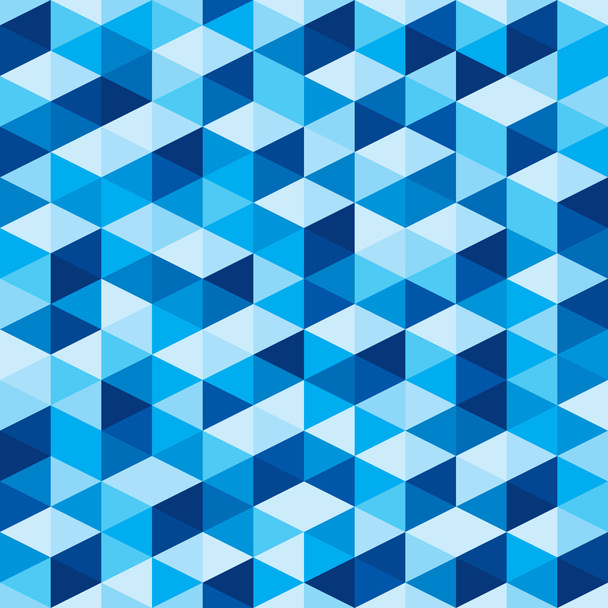 absztrakt geometriai háttér - varrat nélküli kék mintával - Vektor, kép