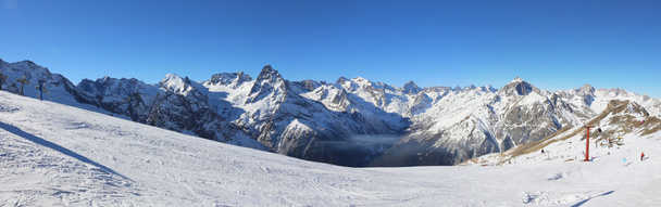 Panoraama talven vuoret - Valokuva, kuva