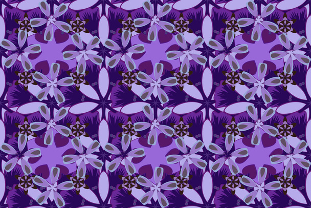 Eastern motley Islamic card background. Blue, violet and purple grid in oriental style. Seamless elements for design. - Foto, Bild