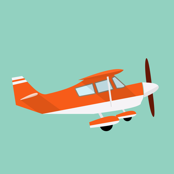 Airplane flat illustration - Vector, afbeelding