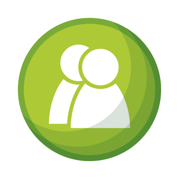 avatar figure profili pulsante isolato icona
 - Vettoriali, immagini
