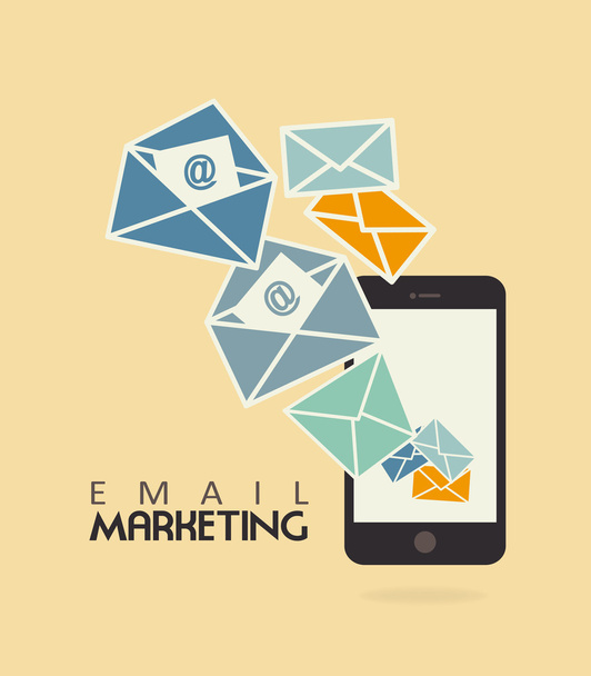 marketing por correo electrónico - Vector, imagen