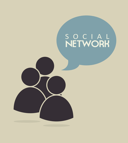 Sociaal netwerk - Vector, afbeelding