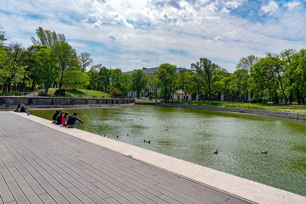 вид на парк в городе Стокхольм - Фото, изображение