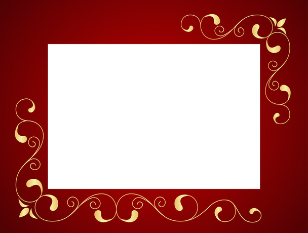 Red frame - Vector, imagen