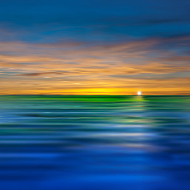 fond abstrait avec nuages et lever de soleil de mer - Vecteur, image