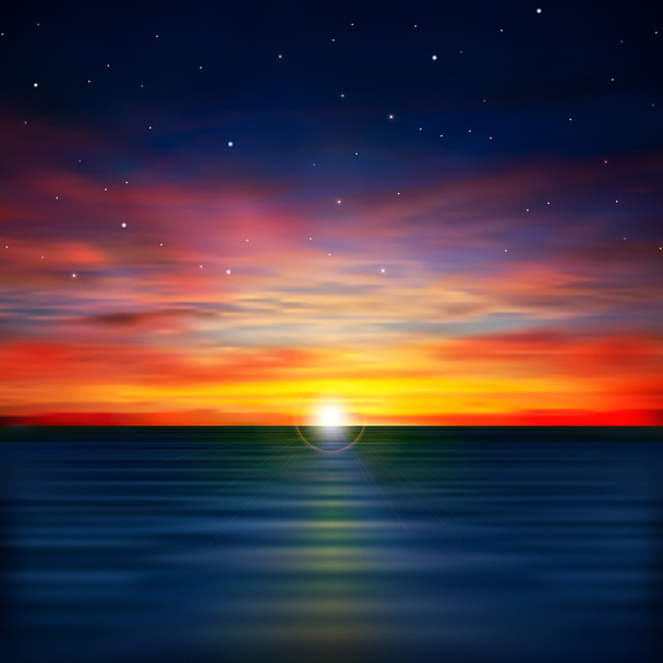 sfondo astratto con alba di mare
 - Vettoriali, immagini