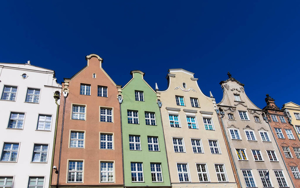 Kleurrijke huizen in Gdansk, Polen - Foto, afbeelding