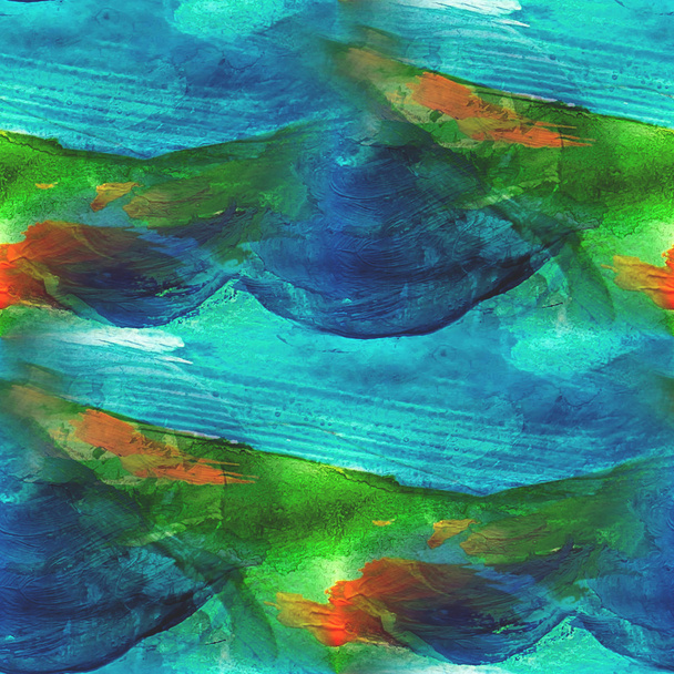 Текстурированная палитра изображения бесшовный орнамент синий, зеленый кадр гра
 - Фото, изображение
