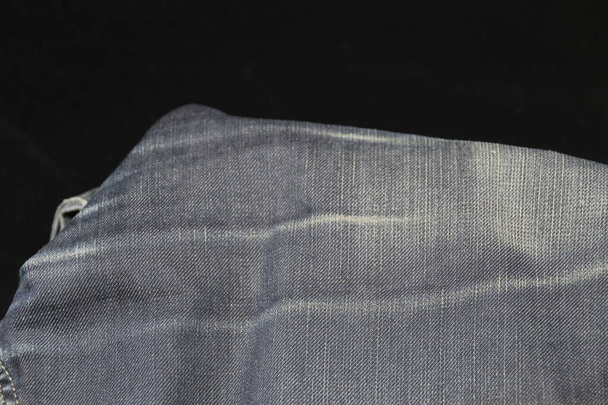 Detail modrých džínových kalhot - Fotografie, Obrázek