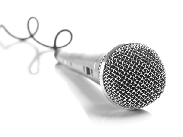 mikrofon s kabelem zvlněné - Fotografie, Obrázek