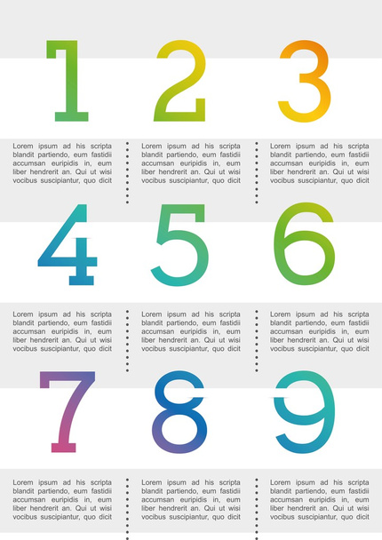 numbers design - Vector, Image