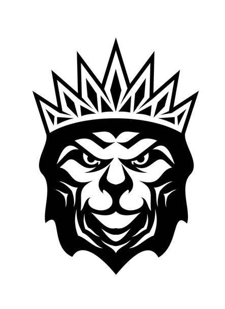 Heraldic crowned Lion - Vector, Image