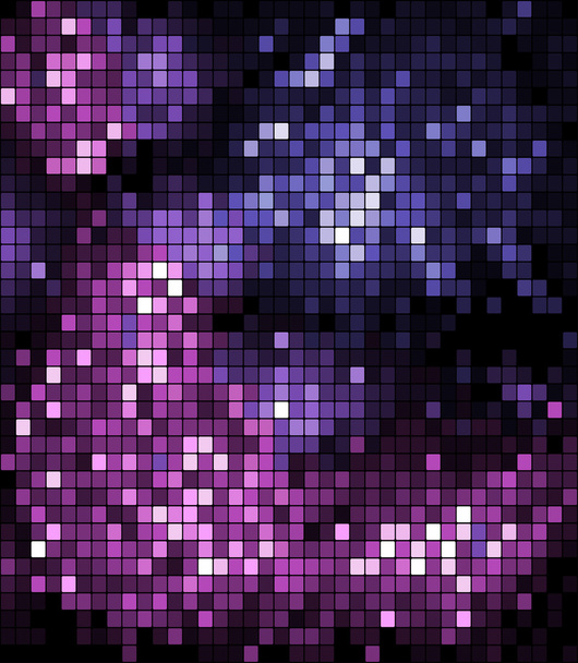 Fondo pixelado en azul y púrpura
 - Vector, Imagen