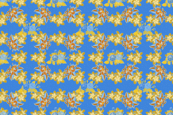 Color seamless floral raster pattern. - Фото, зображення