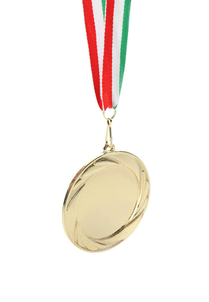 Gold medal isolated on white. Space for design - Fotografie, Obrázek