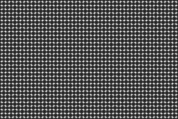 Восточный растровый бесшовный рисунок с арабесками и черными элементами на белом фоне. Классический орнамент
. - Фото, изображение