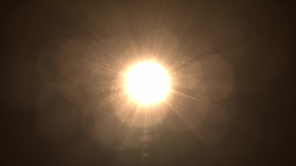 Güneş ışığı mercekleri sanat animasyon arkaplanını parlatıyor - Video, Çekim