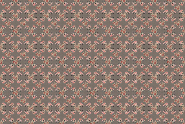 Color seamless floral raster pattern. - Photo, Image