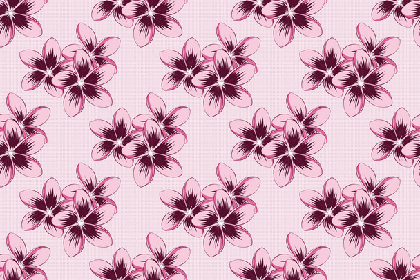 Color seamless floral raster pattern. - Zdjęcie, obraz