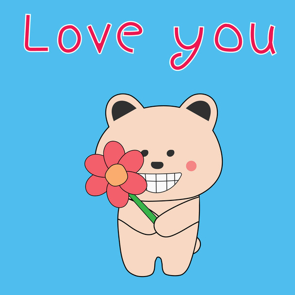 Cute bear for hug illustrator design - Photo, image