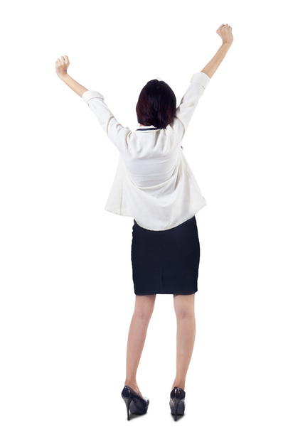 Excited young businesswoman - Foto, imagen