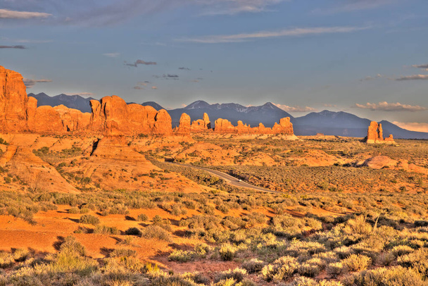 Parc national des Arches, Utah. Parc national des Canyonlands. Points de Vue Grand, Coucher De Soleil Coucher De Soleil Macro Shots - Photo, image