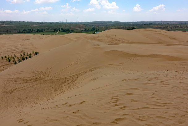 dune nella mongolia interna, Cina
 - Foto, immagini